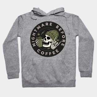 Nightmare Before Coffee - vintage Hoodie